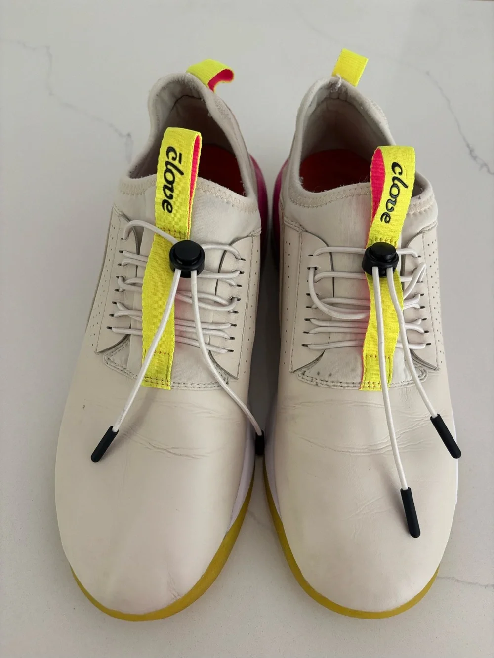 Clove Womens Size 10.5 Lemonade Comfort Shoes Healthcare Nursing Pink Yellow